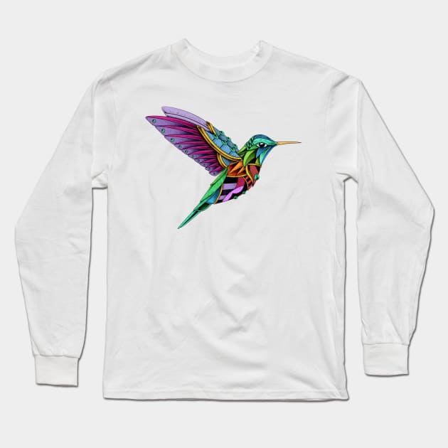 Hummingbird Vol. 2 Long Sleeve T-Shirt by Psydrian